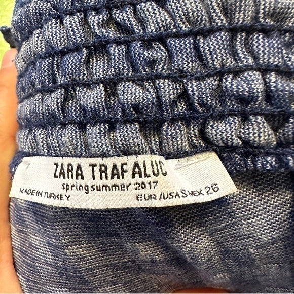 Zara Trafaluc size small blue and white gingham dress - Picture 12 of 13